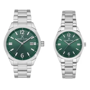 Daniel Klein Green Dial Couple Watch
