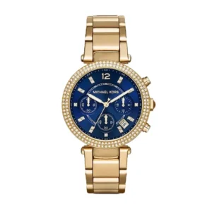 Michael Kors Gold Blue Dial Watch